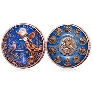 Moneda de Cobre 999 de 5 oz con Diseño de Diosa Alada de la <span class=keywords><strong>Libertad</strong></span>, Serie Mitología de Naturaleza: Cisne, Ballena, Medusa, Pájaro, Regalo Coleccionable - Product Image 3
