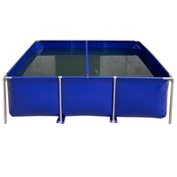 Bassin à poissons en toile personnalisable, pliable, en bâche, en PVC, pour l'élevage de poissons en provenance de Chine