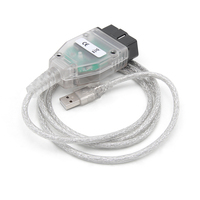 Câble d'interface USB INPA K+CAN FTDI avec puce OBD2 pour outils de diagnostic automobile, gaine en PVC, résolution 1080p pour BMW