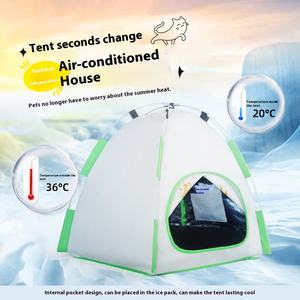 Tente d'été XL pliable en fer chenil pour chien respirant imperméable écran solaire caractéristiques mobile nid de chat chambre climatisée pour - Product Image 2