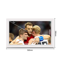 Grande tablette tactile IPS Android de 23.6 pouces avec WiFi 4G RJ45 POE publicité cadre photo numérique fonction horloge de lecture vidéo