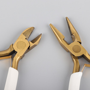 Diy Chrome Vanadium Steel Pliers 33 Mm Pointed Beak Smooth Jaw 1/2 In Width For Jewelry Wire Cutting And Crafting - Product Image 2