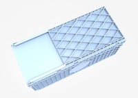 Boîte de rangement en plastique pliable et empilable à prix de gros pour déménagement