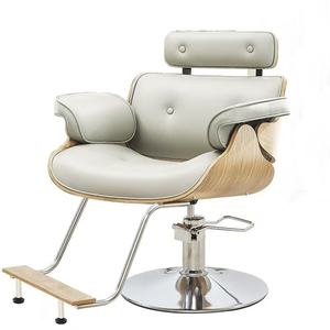 Silla de Barbero Moderna de Alta Calidad con Altura Ajustable para Salón de Belleza, Mueble Multifuncional de Cuero y Acero, Gran Venta - Product Image 4