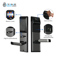 Vente en gros de sécurité portable personnalisé Système de carte-clé magnétique intelligent RFID Serrure électrique d'hôtel WiFi pour porte en bois