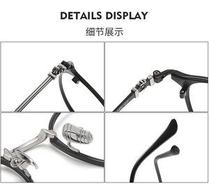 CS-<span class=keywords><strong>MO</strong></span>.SC-17 Nuevas <span class=keywords><strong>Gafas</strong></span> Ópticas Japonesas Hechas a Mano 100% en Japón, Monturas de Acetato Puro y Titanio de Lujo y Alta <span class=keywords><strong>Calidad</strong></span> - Product Image 6