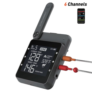 NC01 nuovo tipo C ricaricabile senza fili carne BBQ Grill <span class=keywords><strong>termometro</strong></span> cottura 6 canali allo stesso tempo - Product Image 2