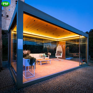 2-20% de réduction pour auvent de salle à manger extérieure, couverture de <span class=keywords><strong>pergola</strong></span> en alliage d'aluminium étanche, <span class=keywords><strong>kit</strong></span> de persiennes de toit réglables - Product Image 1