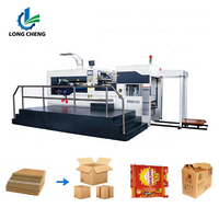 Machine de découpe automatique à plat en carton avec alimentation papier entièrement servo-assistée, machine de découpe et d'indentation à plat
