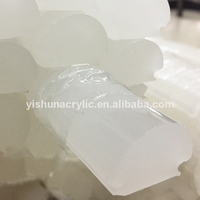Diffuseur personnalisé opale/blanc laiteux extrudé acrylique PMMA profils LED tige d'éclairage