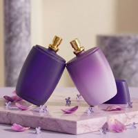 Flacon de parfum en verre de luxe élégant et moderne de 90 ml avec bouchon en plastique Anding