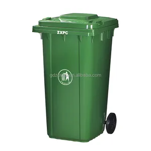 Wadah sampah plastik daur ulang dan limbah seluler 120l pemasok wadah sampah limbah mall menyortir tempat sampah daur ulang