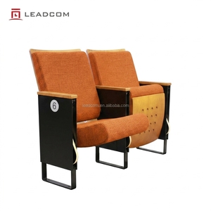 Chaise de conférence Leadcom LS-20602 en tissu moderne avec tablette d'écriture anti-panique pour auditorium, école, salle de spectacle, église, <span class=keywords><strong>théâtre</strong></span> - Product Image 1