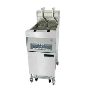 CE approved electric and gas chips fryer machine with automatic basket lift