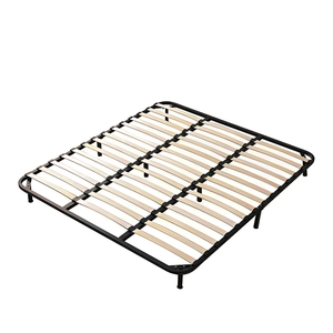 <span class=keywords><strong>Sommier</strong></span> en acier avec <span class=keywords><strong>lattes</strong></span> en bois de pin, réglable, amovible, avec fonction de rangement, cadre de lit plat pour chambre <span class=keywords><strong>à</strong></span> coucher - Product Image 5