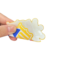 Écussons en silicone personnalisés sur mesure en tissu Tatami, badges 3D gaufrés thermocollants pour la décoration de vêtements de sport