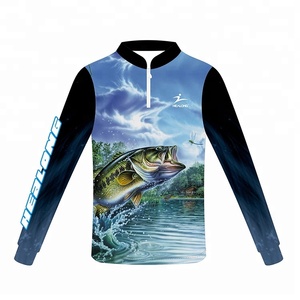 Healong diseño libre sublimación personalizada venta al por mayor llano deporte pesca Jersey camisa ropa - Product Image 1