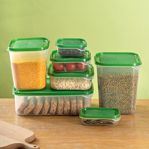 Vendita calda <span class=keywords><strong>Set</strong></span> di 17 plastica contenitore per alimenti <span class=keywords><strong>Set</strong></span> di conservazione <span class=keywords><strong>frigo</strong></span> scatola di conservazione dispensa <span class=keywords><strong>Organizer</strong></span> con coperchio - Product Image 3