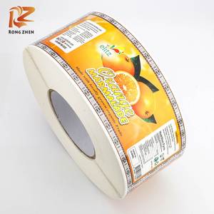 ฉลากสติกเกอร์รูปทรงสี่เหลี่ยมผืนผ้าแบบมีกาวในตัว ยี่ห้อ Elitz สีส้ม สำหรับบรรจุภัณฑ์ขวดอาหาร ผลิตจากวัสดุ BOPP รีไซเคิลได้ พิมพ์ด้วยเทคนิคเฟล็กโซกราฟฟิก - Product Image 2