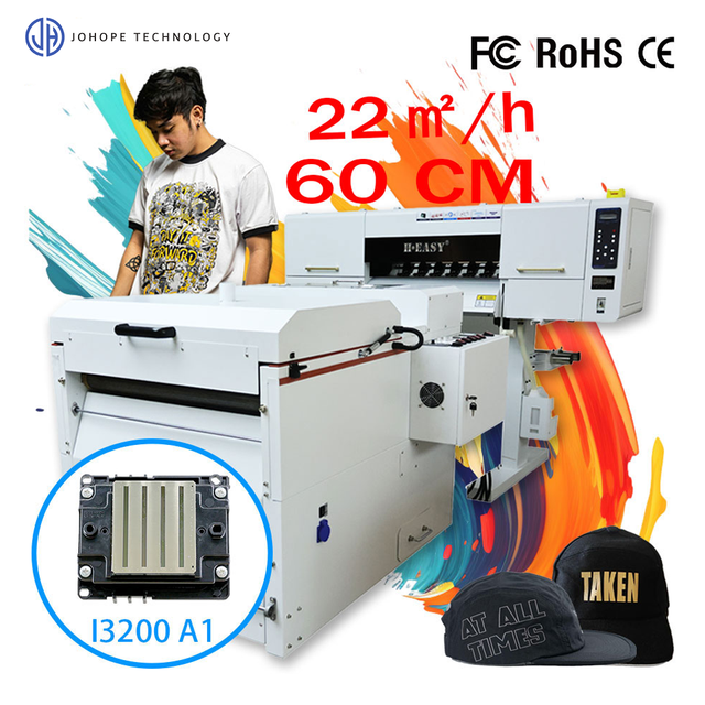 New 60cm DTF Impresora Dual Head 1200 Dpi 22m²/h DTF I3200 Printer DTF Transfer Film Printing Machine Impression for T Shirt