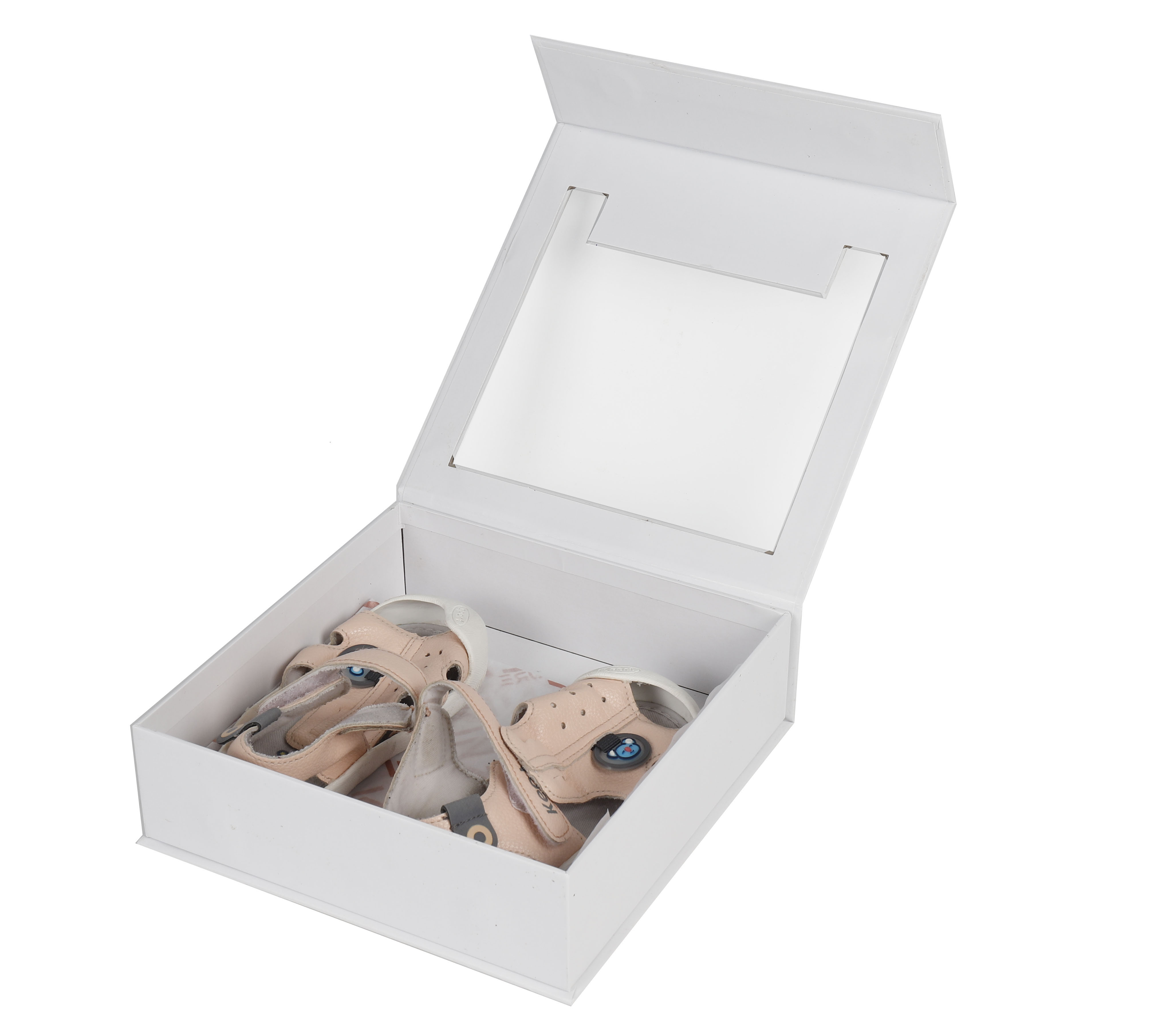Custom Baby Shoe Box - Clear Window & Recyclable Design