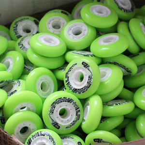 Roues de patins Ruidongle pour patins à glace, patins à roulettes et patins en ligne, roues de frein en jade blanc pour patinage de vitesse, résistantes à l'usure - Product Image 1