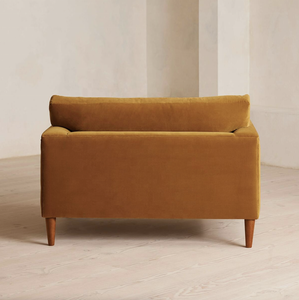 Sassanid OEM desain pertengahan abad mewah ruang tamu tempat duduk nyaman Sofa beludru lovesat Reya rumah - Product Image 4