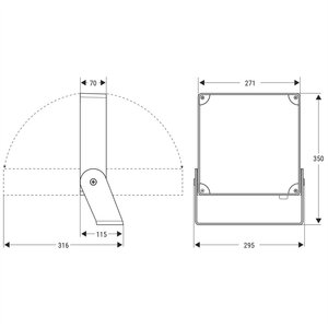 Faro LED da Esterno Beghelli 40.5x32.5x10.5 Cm a Fascio Ampio - Product Image 3