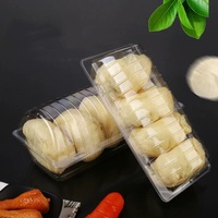Boîte en plastique de biscuit de croissant recyclable jetable de vente chaude écologique pour des conteneurs d'emballage d'utilisation alimentaire