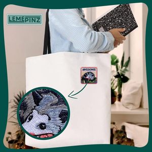 Awesome Possum <b>Patch</b> 3 Inches Iron On Embroidery <b>Patch</b> For Hats Clothes <b>Backpacks</b> Jeans DIY Sewing - Product Image 3