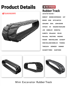 Piste en caoutchouc de haute qualité 400x72.5x72 pour piste de remplacement d'excavatrice <span class=keywords><strong>IHI</strong></span> IS45J - Product Image 2