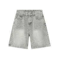 New Arrival Vintage 100% Cotton 420GSM Custom Logo Monkey Washed Vintage Zip Fly Breathable Wholesale Blank Denim Shorts for Men