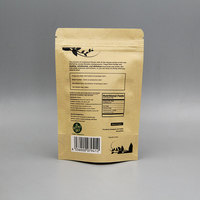 Kraftpapier Stand Up Pouch Voor 32G Gedroogd Fruit Chips/Droog Fruit Chips Verpakking Ziplock Zakken