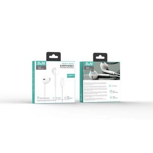 Audífonos S&N USB-C con Cable, Bajos Profundos, para Música - Product Image 1
