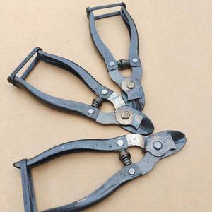 กรรไกรตัดผลไม้ด้ามเหล็ก ใบมีดเหล็กคาร์บอน หัวกลม กรรไกรทำสวน สีดำ คุณภาพระดับ DIY - Product Image 3