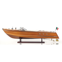 B176 - Modèle de bateau à moteur Riva Ariston artisanal en bois de luxe, décoration nautique pour la maison ou le bureau, 87Lx26Wx23H cm