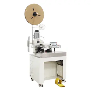 Automatic Flat Ribbon Cable Stripping Splitting And Terminal Crimping Machine Max For 12P Ribbon Cable