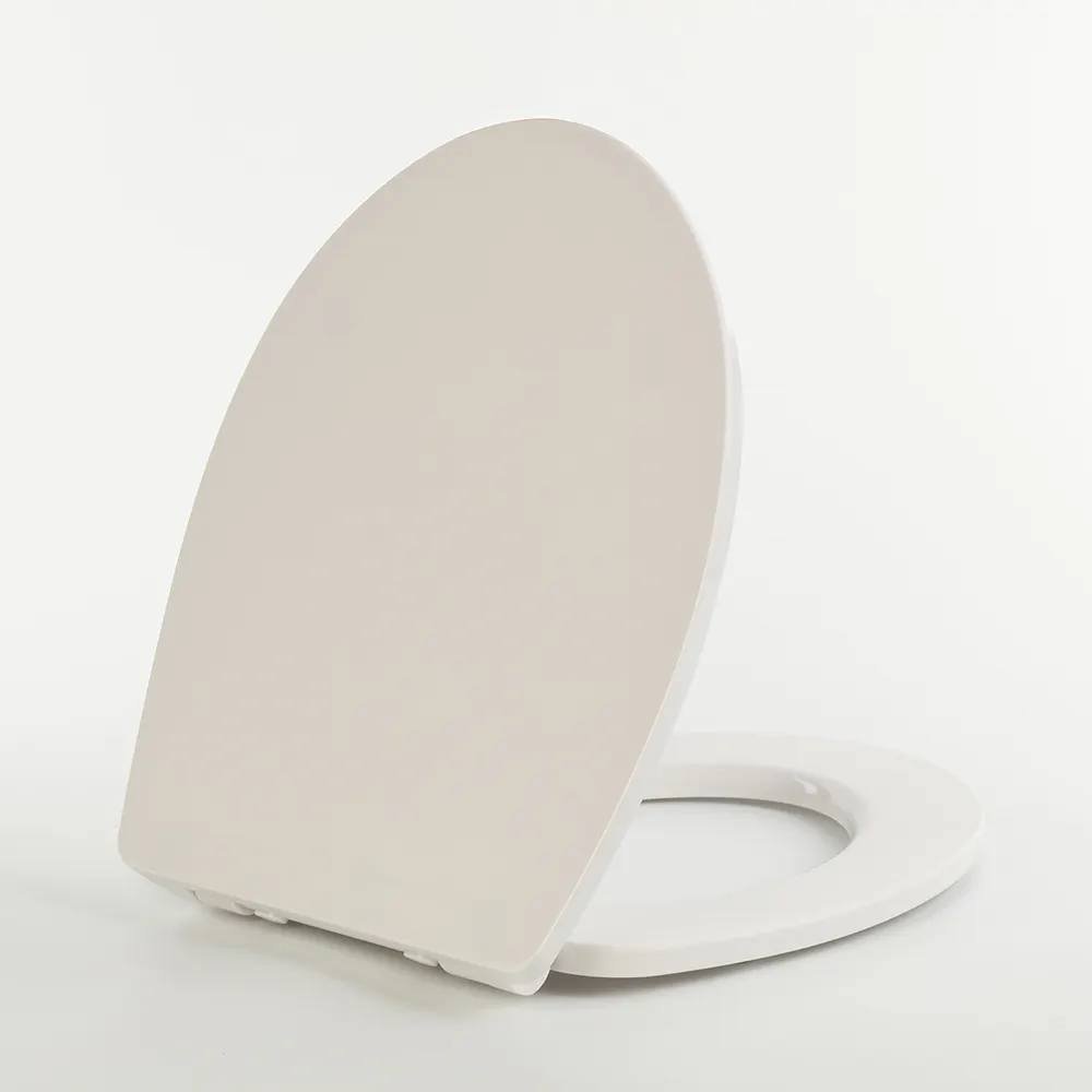 Elongated Toilet Seat Molded Toilet Seat with Quietly Close and Quick Release Hinges, Easy to Install Also Easy to Clean (Au202)