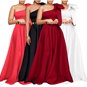 Vestidos de Dama de Honor Elegantes Tipo Vestido de Gala con Tirantes Ajustables, Largos hasta el Suelo, para Invitadas, Estilo <span class=keywords><strong>Imperio</strong></span>, Lisos, de Organza, para Fiesta, Maxi - Product Image 1