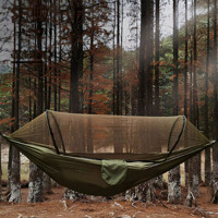 Hamac de camping pliable anti-moustiques et pare-soleil, ouverture rapide, en nylon imperméable, pour la randonnée et le camping