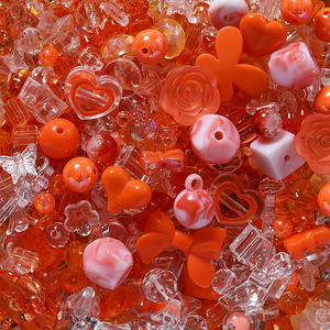 Accessoires en résine mignons et variés en gros, styles fleur, nœud, sourire, étoile, ours pour la fabrication de bijoux - Product Image 5
