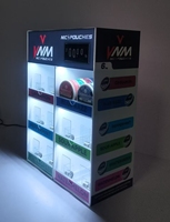 Présentoir en acrylique personnalisé avec éclairage LED, vitrine pour magasin de tabac, armoire de présentation en acrylique
