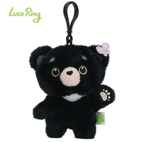 Porte-clés personnalisé en peluche petit ours, porte-clés ours en peluche OEM ODM pour pendentif de sac à dos, cadeau de vacances, promotion commerciale, souvenir