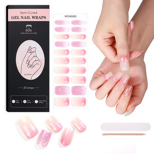 Showyboo - Pegatinas de <span class=keywords><strong>Uñas</strong></span> de Gel Transparente de Alta Calidad, Ecológicas, No Tóxicas, Precio de Fábrica, 100% Pulido, con Diseño Floral y Punta Francesa, Endurecimiento UV - Product Image 4