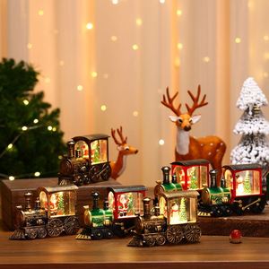 2024 Christmas Decoration Gifts Creative Small Train Santa Claus Water Ball <b>Lights</b> Christmas <b>Tree</b> Holiday Decoration Gifts - Product Image 2