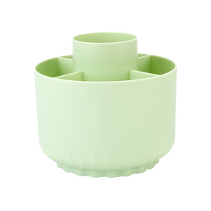 Rotating Pen Holder <b>Large</b> Capacity Plastic <b>Desk</b> Organizer Multi Functional Stationery Storage Round Shape For Office Home Use - Product Image 5