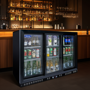 Refrigerador Comercial Orikoool de 53 Pulgadas para Bebidas, Enfriador de Barra Trasera con 3 Puertas de Vidrio, Capacidad de 11.3 Pies Cúbicos para Cerveza y Vino - Product Image 2
