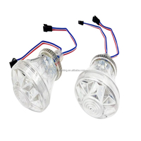 Turbo Lumière RVB Ampoules LED Pixel 12v 24V Aire De Jeux Cabochon Led RVB 60mm Pixel 9 Led Parc D'attractions Lumière