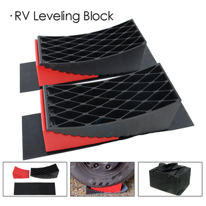 OEM Source Plastic Camper Leveling <b>Blocks</b> for Dual Axle Tandem Wheel Chocks RV Leveling Ramp Parking - Product Image 1