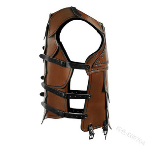 Chevalier médiéval samouraï Costume cuir poitrine armure protecteur GN bataille équipement accessoire Dragon échelle plastron pour hommes - Product Image 6